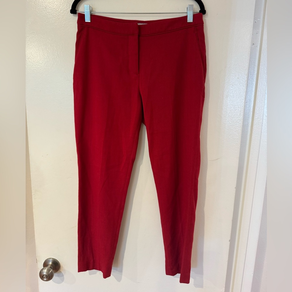 H&M Red Ankle Trousers